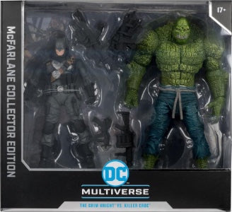 DC Multiverse The Grim Knight vs Killer Croc (Dark Multiverse)