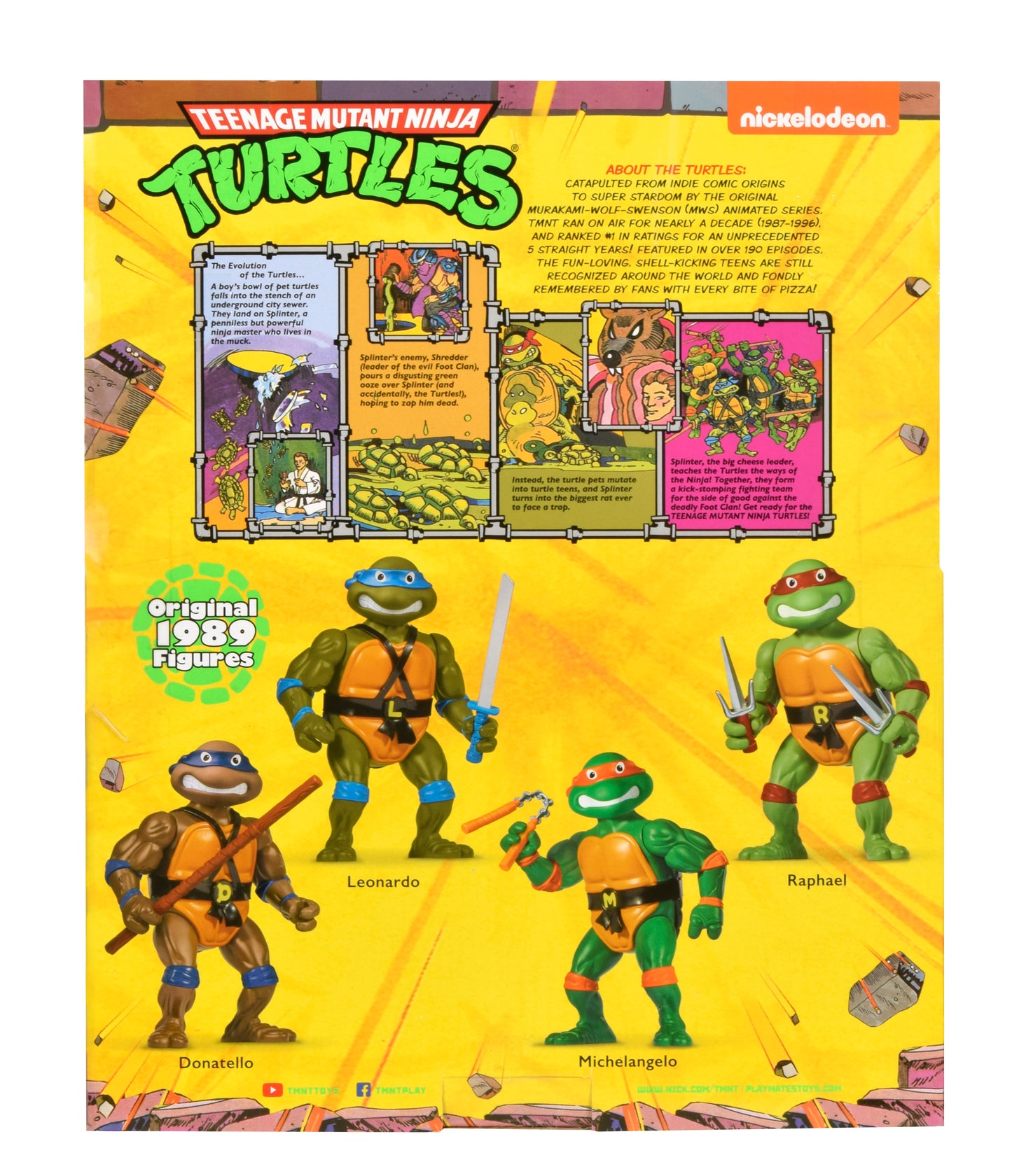 Giant 12" Classic Teenage Mutant Ninja Turtles ( 4 Pack)