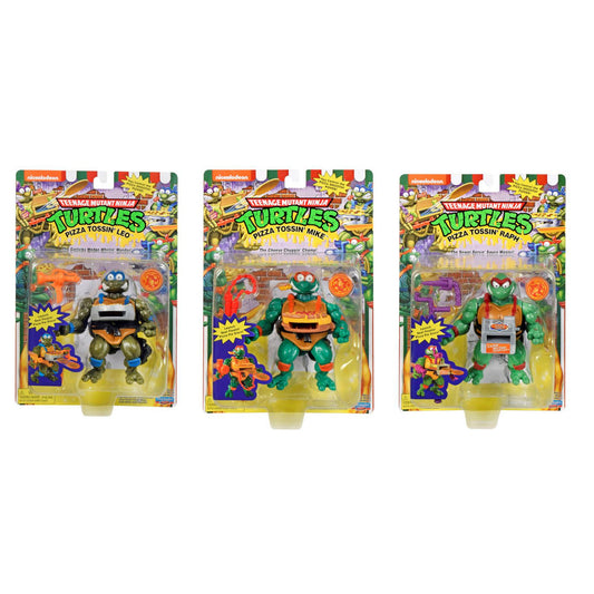 Teenage Mutant Ninja Turtles- TMNT Tossing Pizza 5" Figure Bundle. 3 pack.