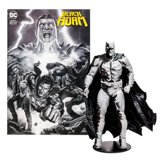 Batman 7″ Figure with Black Adam Comic (Line Art Variant)